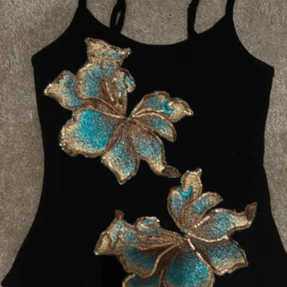 Double Flower Stitch Cami Top